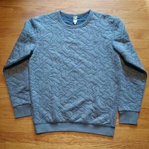 G-Star Quilted Crewneck Sweater in Gray